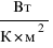 Вт/{К*м^2}